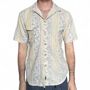 VINTAGE FLORAL BUTTON UP 70s